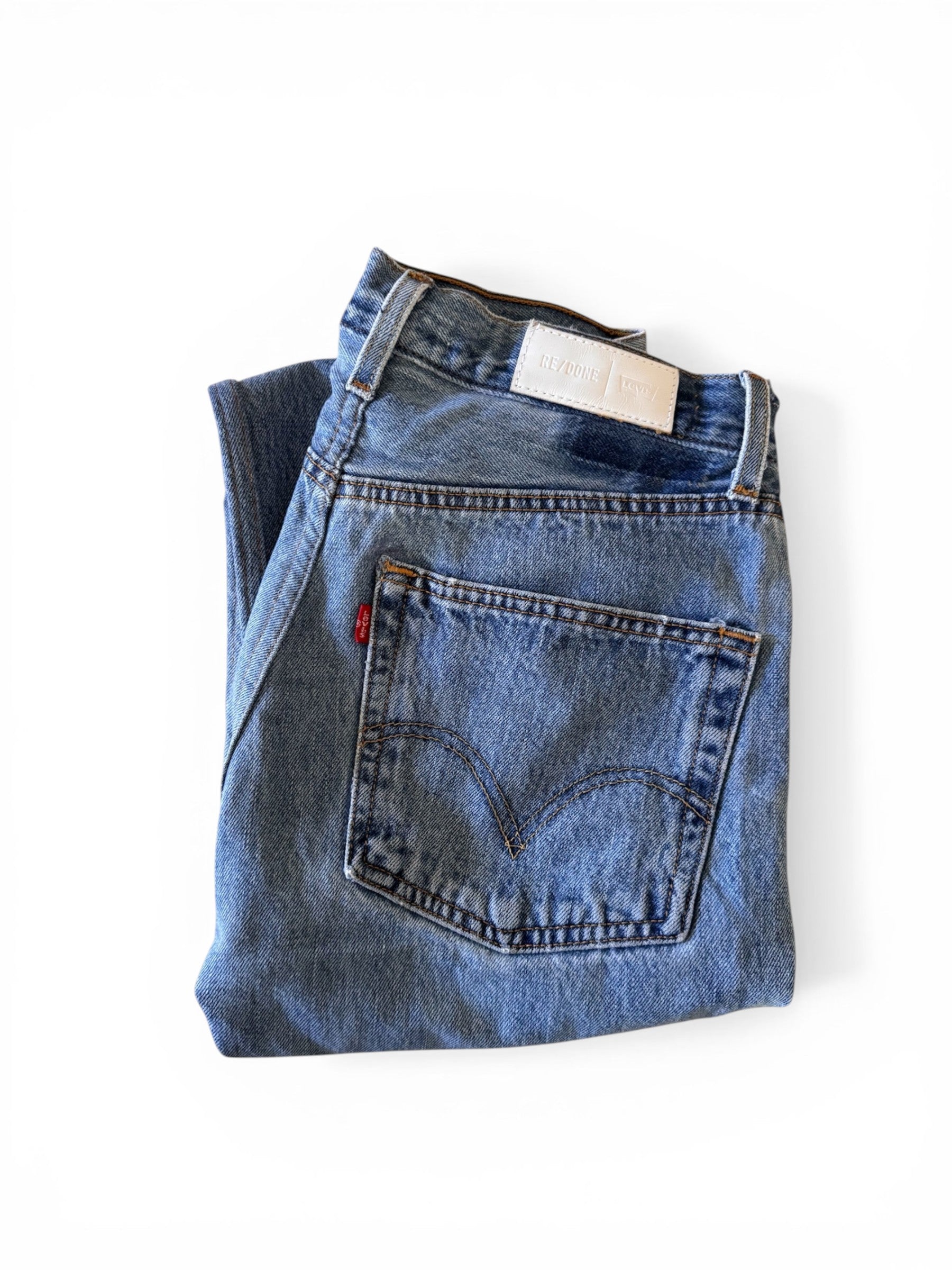 Vintage Levis X ReDone Relaxed Fit Crop Size XS