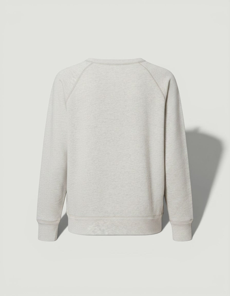 La Volta Isabel Marant gray cotton crew-neck sweatshirt with long sleeves and ribbed cuffs