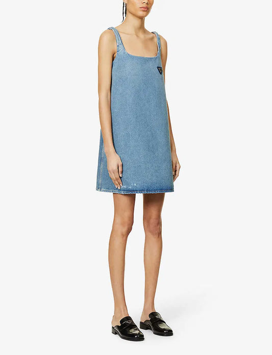 PRADA Denim Mini Dress Size: XS/S