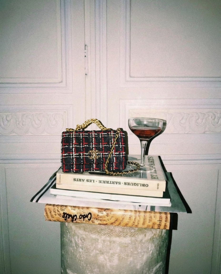 Chanel Tweed Wallet on Chain