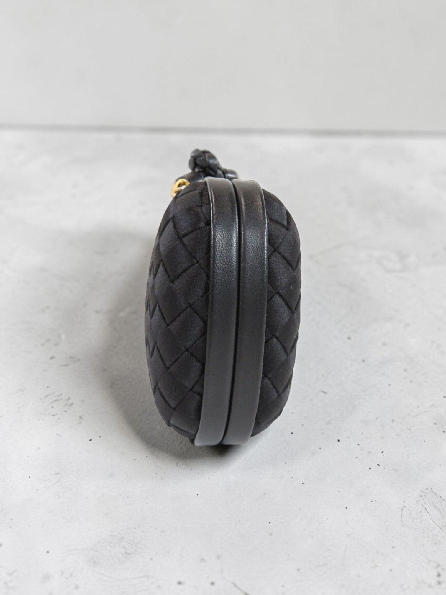 Bottega Veneta Satin Intrecciato Ayers Knot Clutch