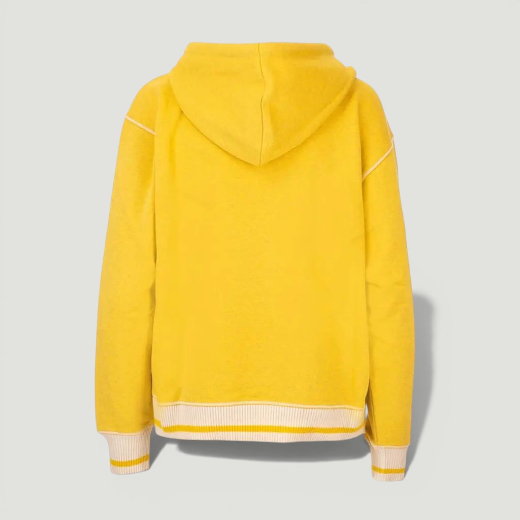 LOEWE Yellow Terry Anagram Hoodie Size S